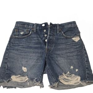 Levi's Women 501 Distressed Denim Cutoff Shorts W 26